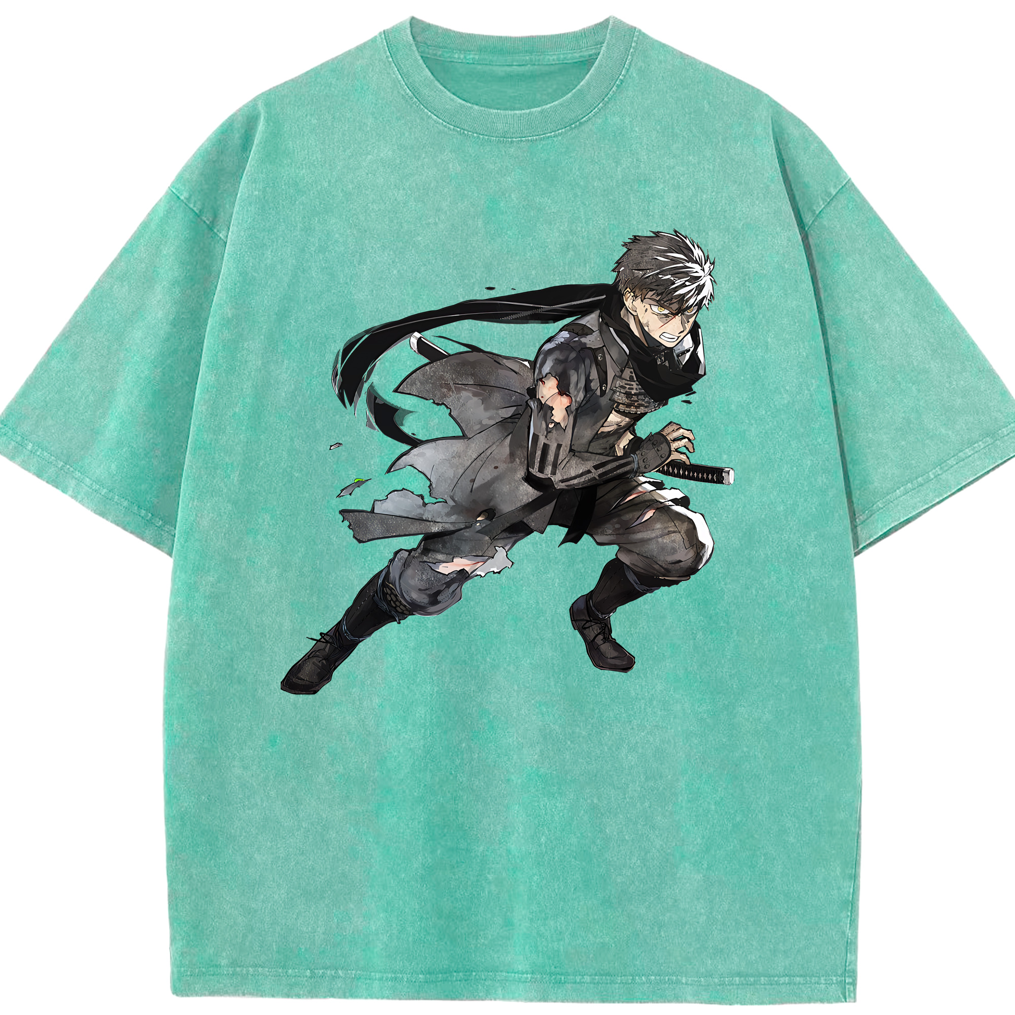 （画像用） 刀剣乱舞 Touken Ranbu 綿100% ヴィンテージ風 半袖Tシャツ（フロントプリント）
